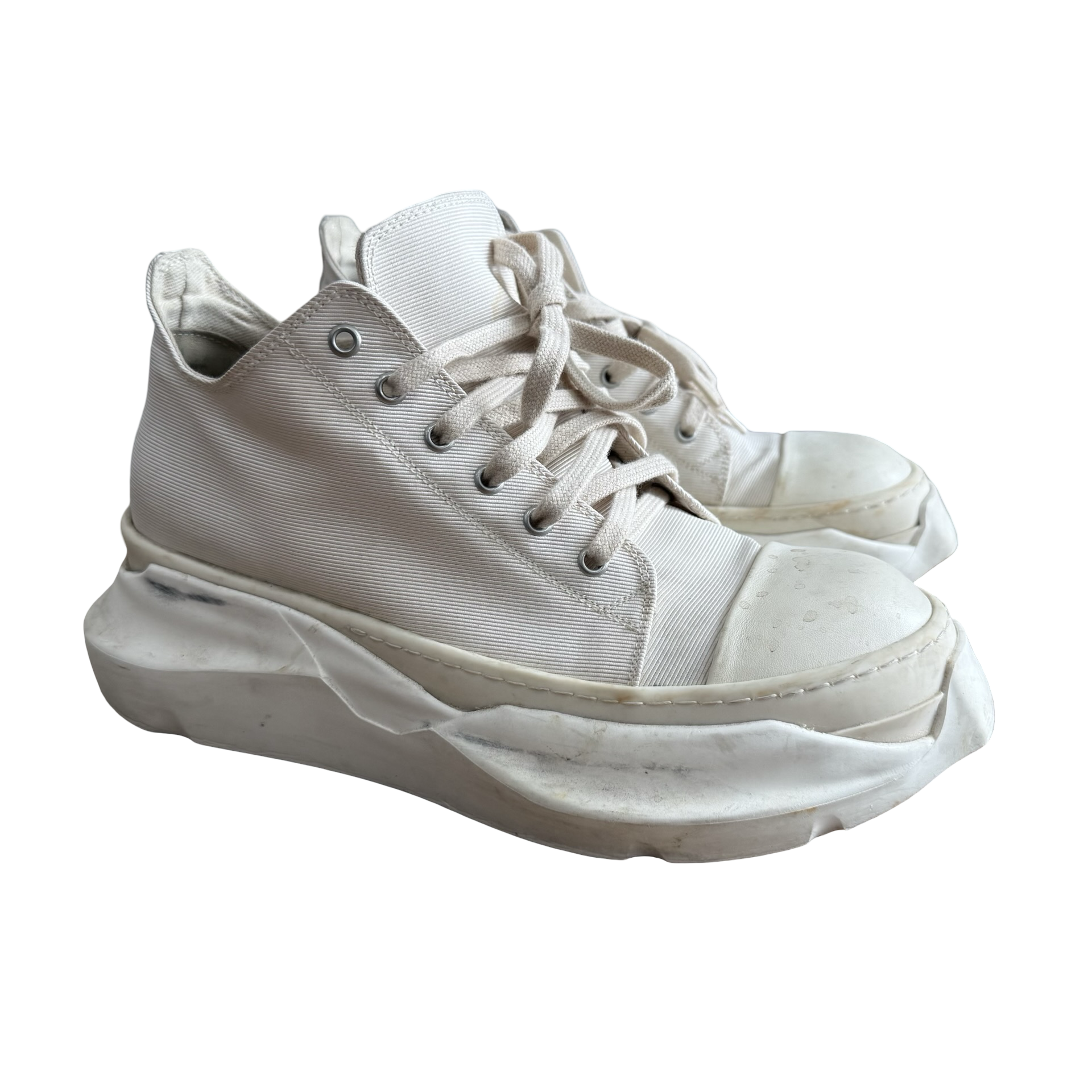 Rick Owens White Canvas Abstract Ramones SZ 42 – Final Blow