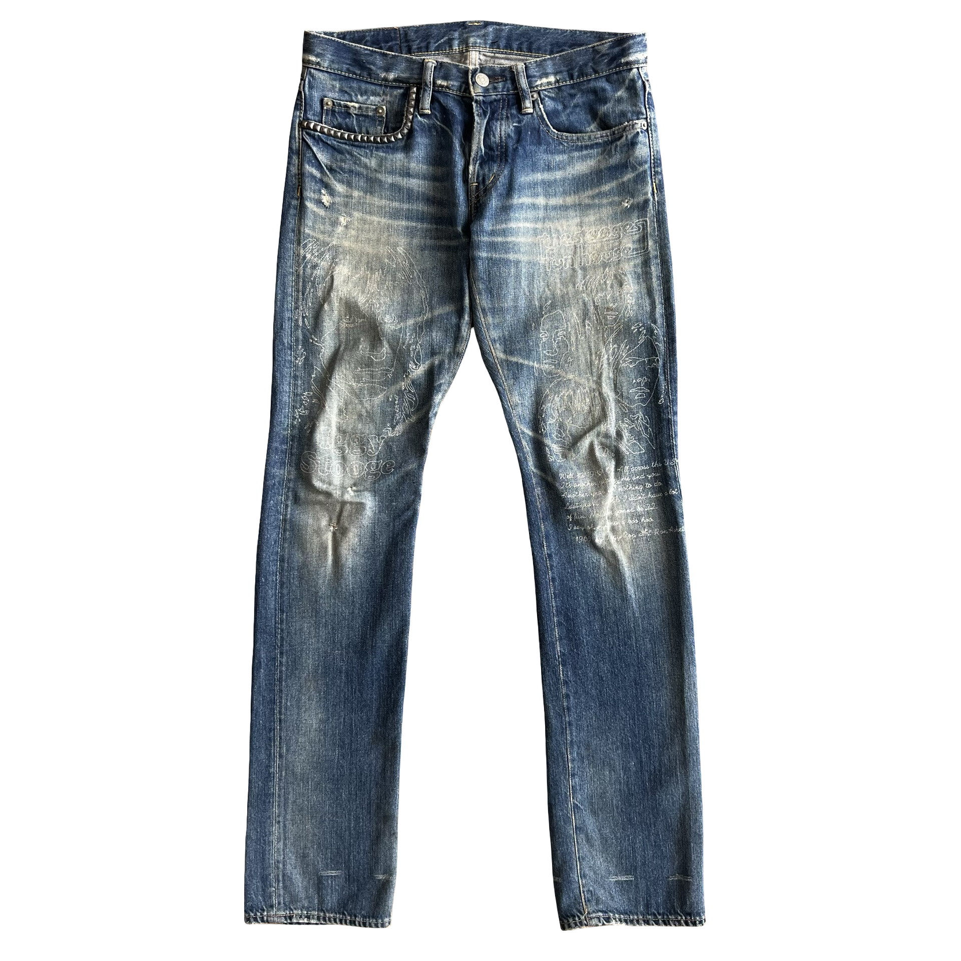 Hysteric Glamour “The Stooges” Studded Denim SZ 30 – Final Blow