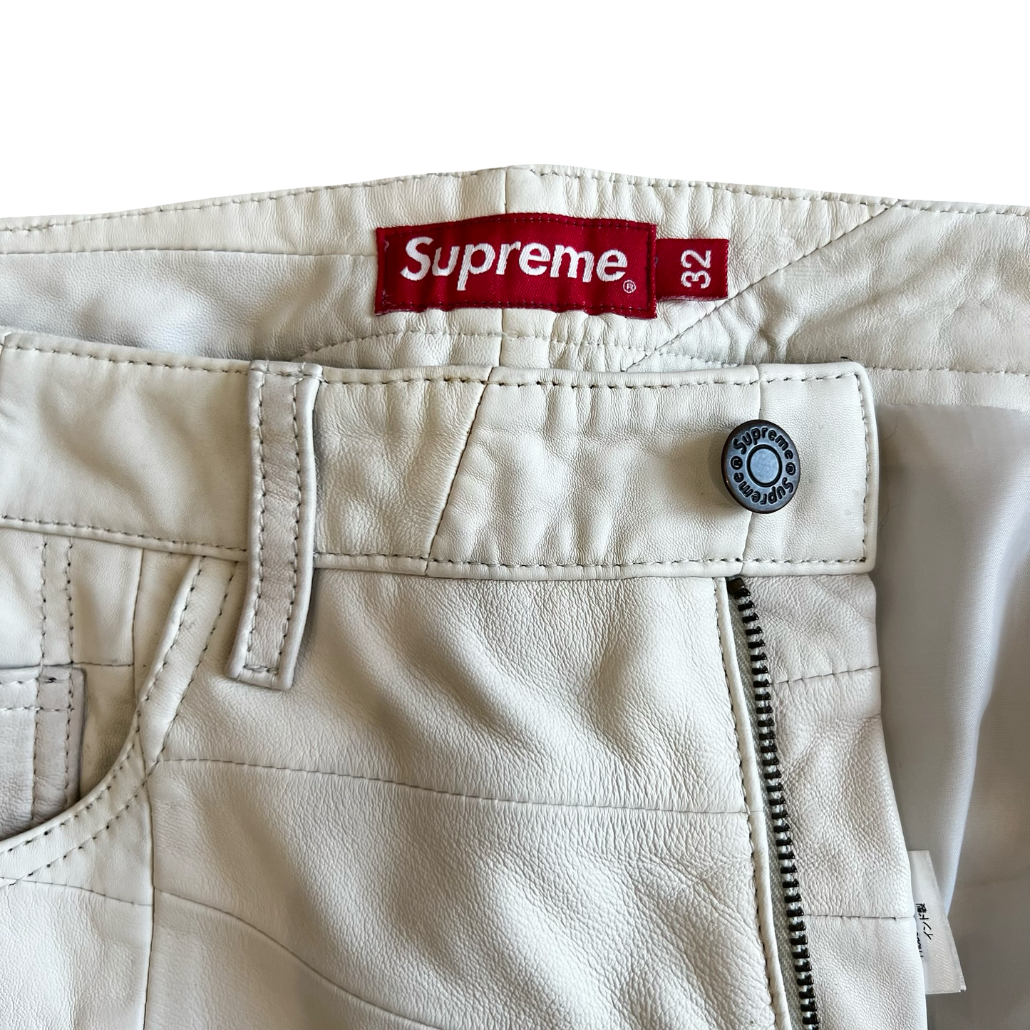 Supreme Patchwork Lambskin 5-pocket Pant SS23 SZ 32