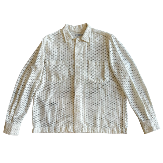Bode Sheer Lace Buttonup Sz M