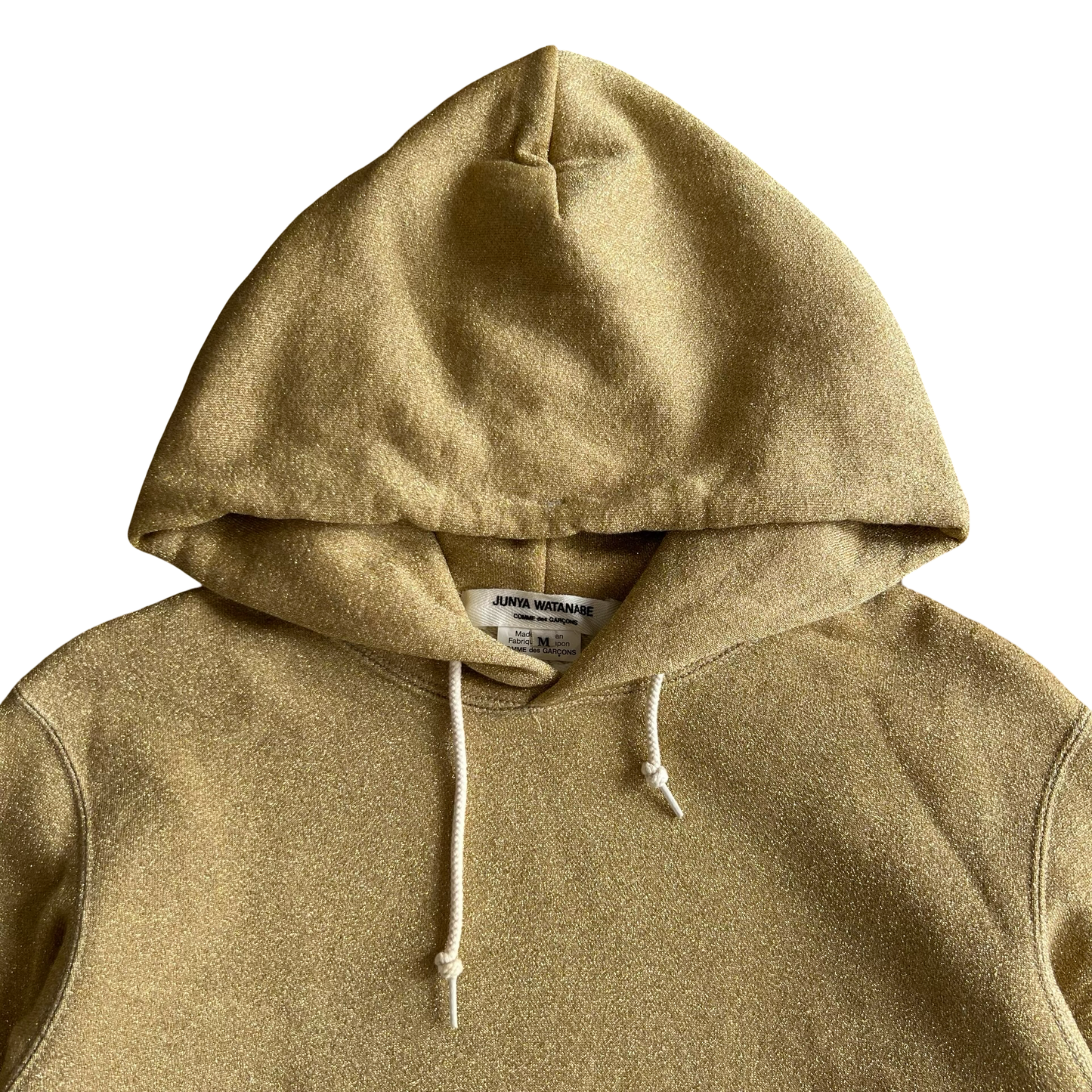 Junya Watanabe Gold Sparkle Hoodie SZ M