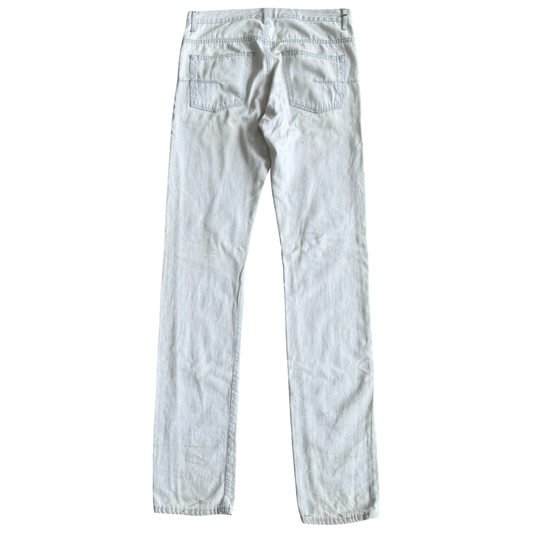 Dior Homme Light Grey Distressed Denim Sz 32