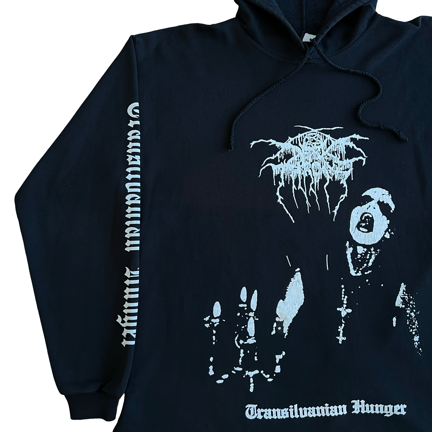 Vintage 90s Dark Throne “Transylvanian Hunger” Hoodie SZ XL