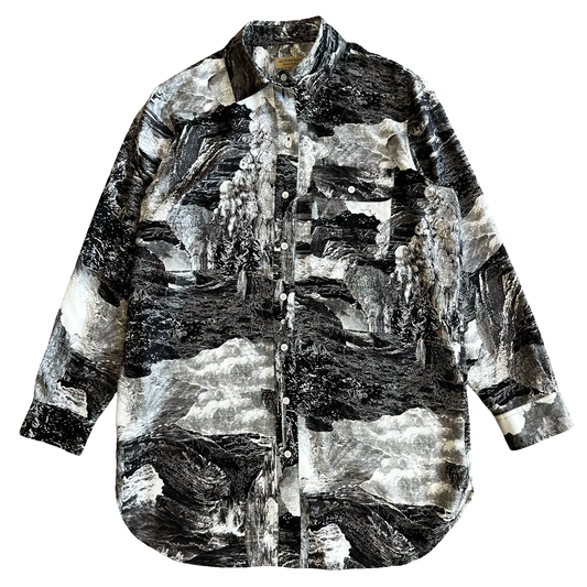 Burberry Dreamscape Silk Button-up SZ M