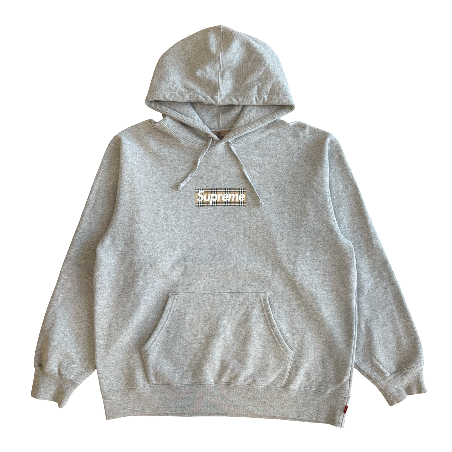 Supreme x Burberry Box Logo Hoodie SZ L