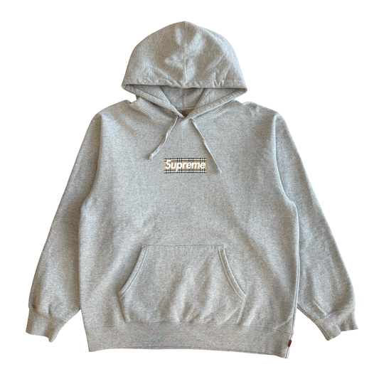 Supreme x Burberry Box Logo Hoodie SZ L