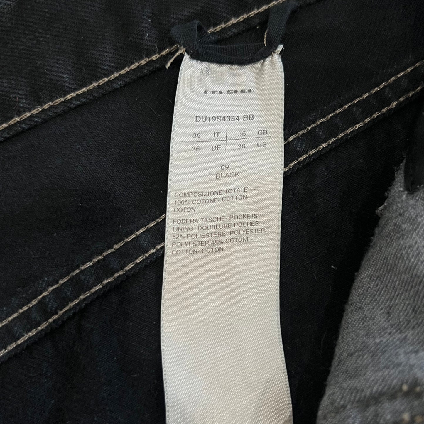 Rick Owens Berlin Cut Denim SZ 36