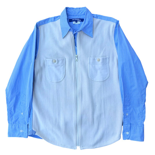 Junya Watanabe Hybrid-Zip Oxford Shirt Sz Small