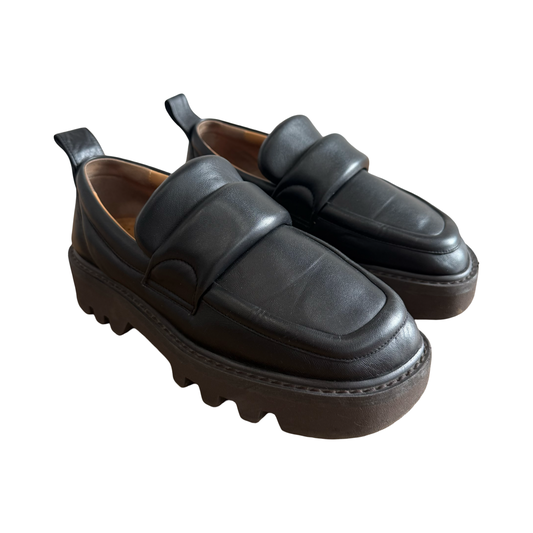 Dries Van Noten Padded Leather Lug-sole Derbies SZ 42
