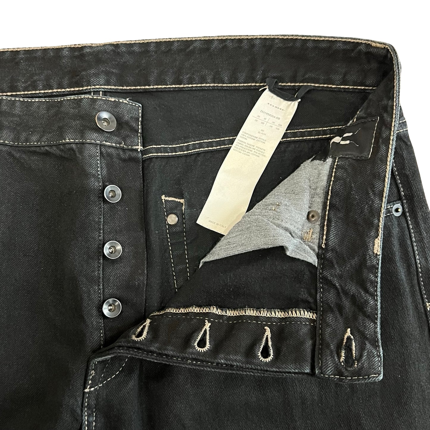 Rick Owens Berlin Cut Denim SZ 36
