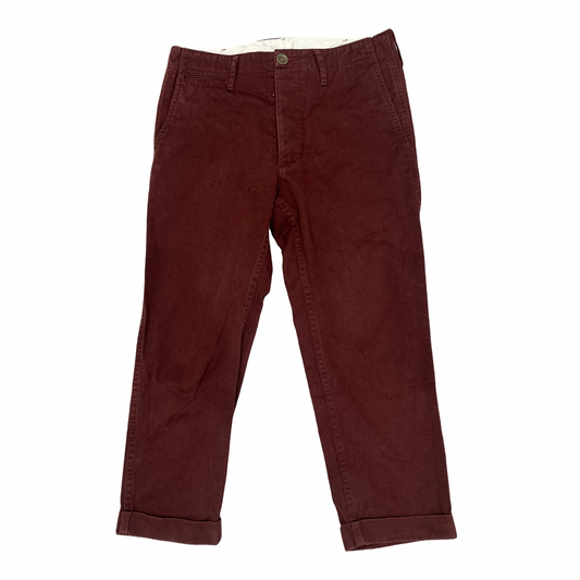 Visvim Maroon Chino Sz Small