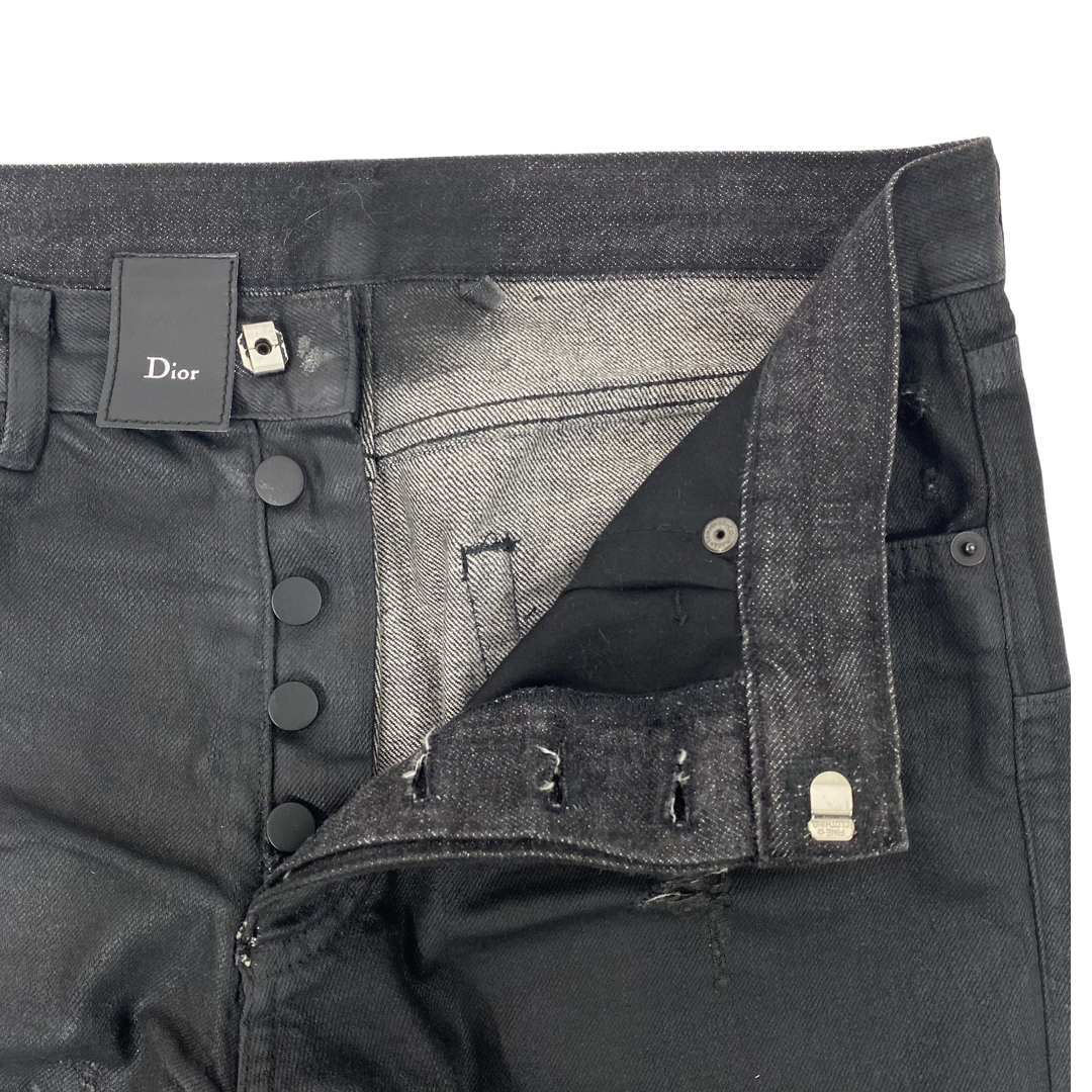 d*7様 難あり Dior homme 04SS strip期 レザーパッチタン d*7様 難あり Dior homme 04SS strip期 レザーパッチタン Dior Homme
